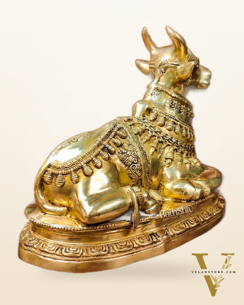 Brass Nandi Sculpture - 20 inch