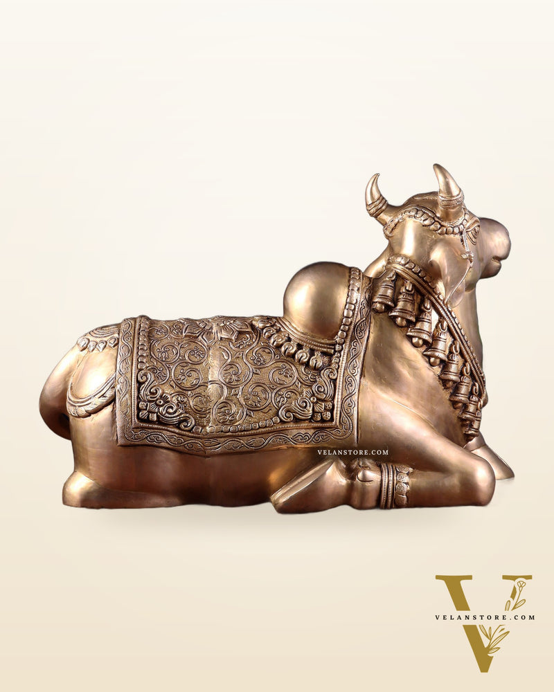 Brass Nandi Statue 21 inch