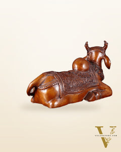 Brass Nandi Statue copper tone - 15 inch