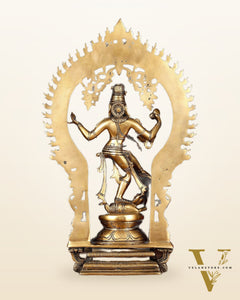 Brass Nataraja Dancing Shiva Superfine Sculpture - 18" Height