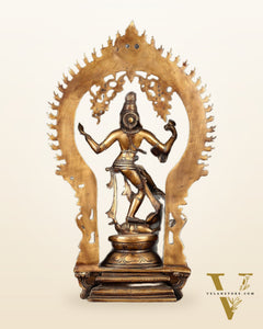Brass Nataraja Dancing Shiva Superfine Sculpture - 18" Height