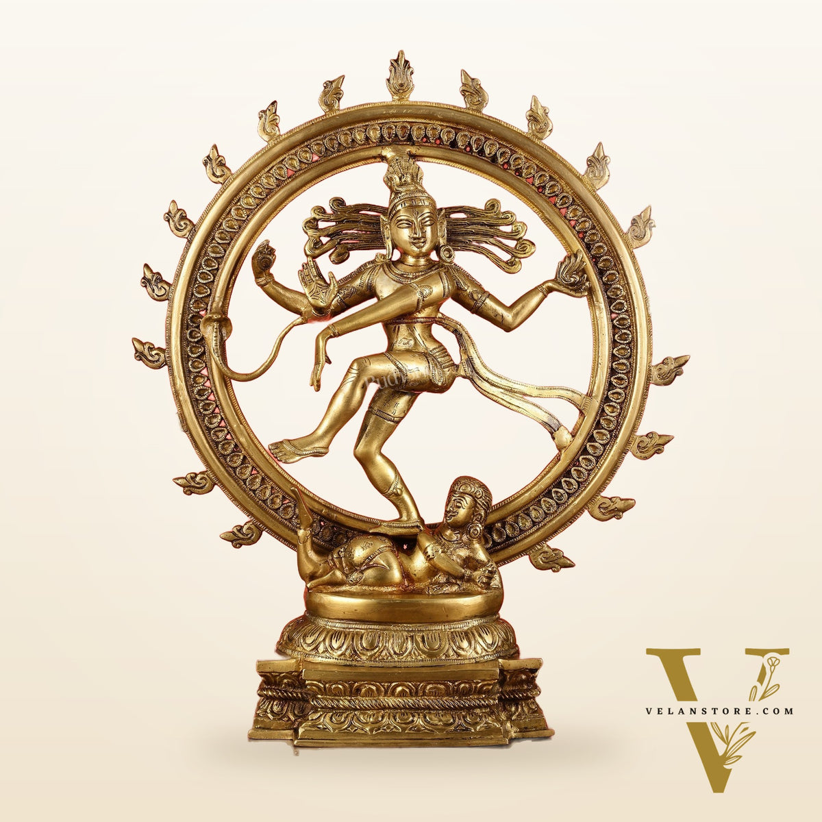 Brass Nataraja Sculpture - 18.5 Inch