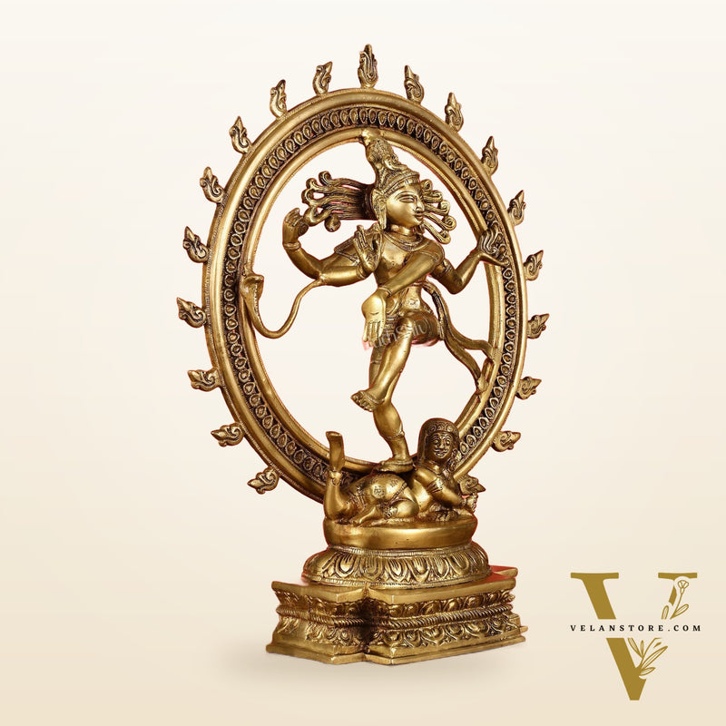 Brass Nataraja Sculpture - 18.5 Inch