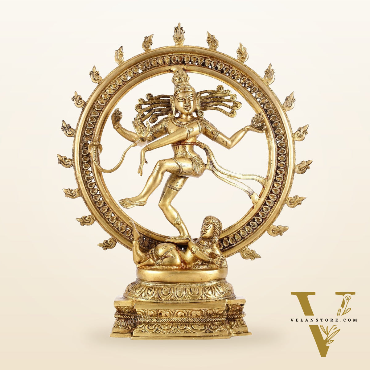 Brass Nataraja Sculpture - 18.5 Inch