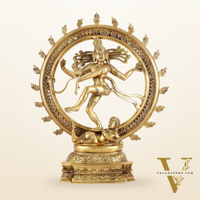 Brass Nataraja Sculpture - 18.5 Inch