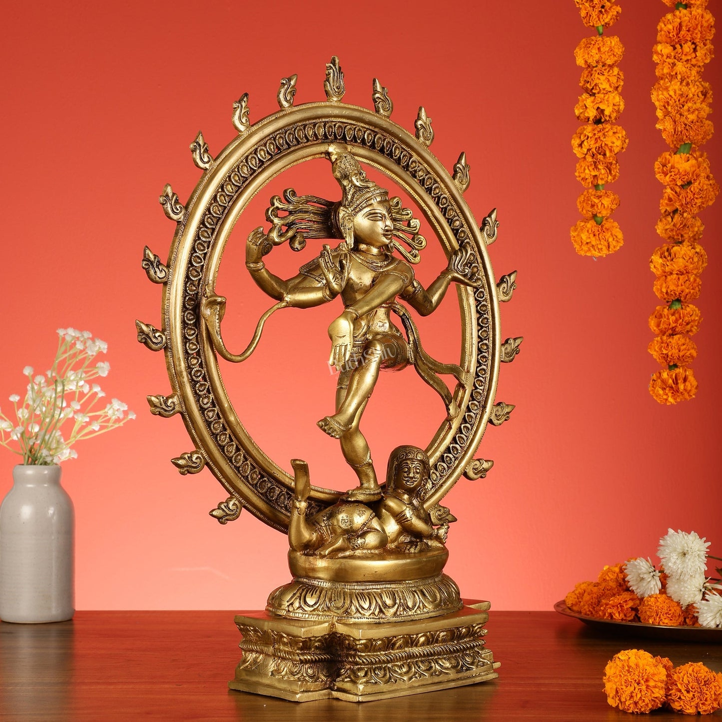 Brass Nataraja Sculpture - 18.5 Inch