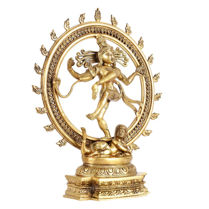 Brass Nataraja Sculpture - 18.5 Inch