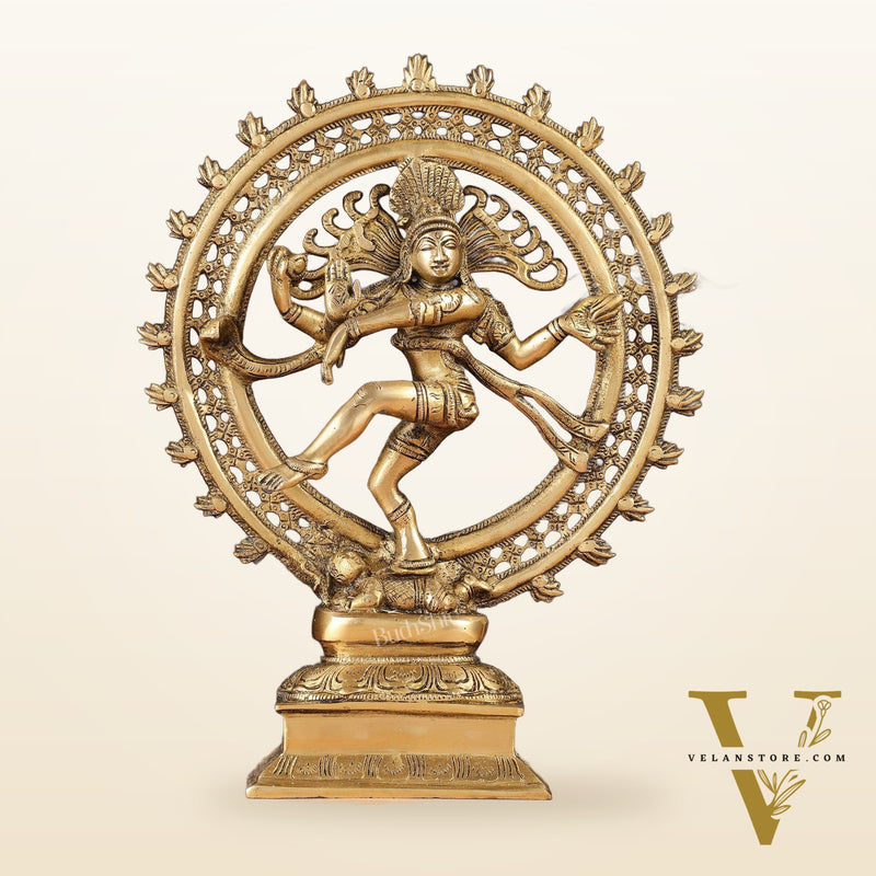 Brass Nataraja Statue 13"