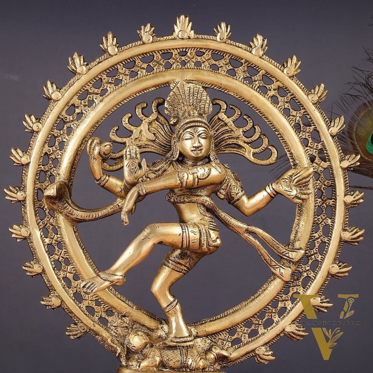 Brass Nataraja Statue 13"