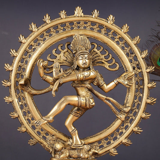 Brass Nataraja Statue 13"