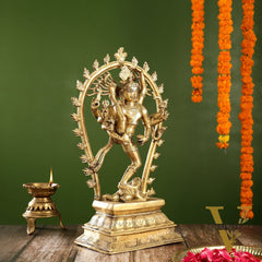 Brass Nataraja Statue | 18" Urdhava Tandava Pose