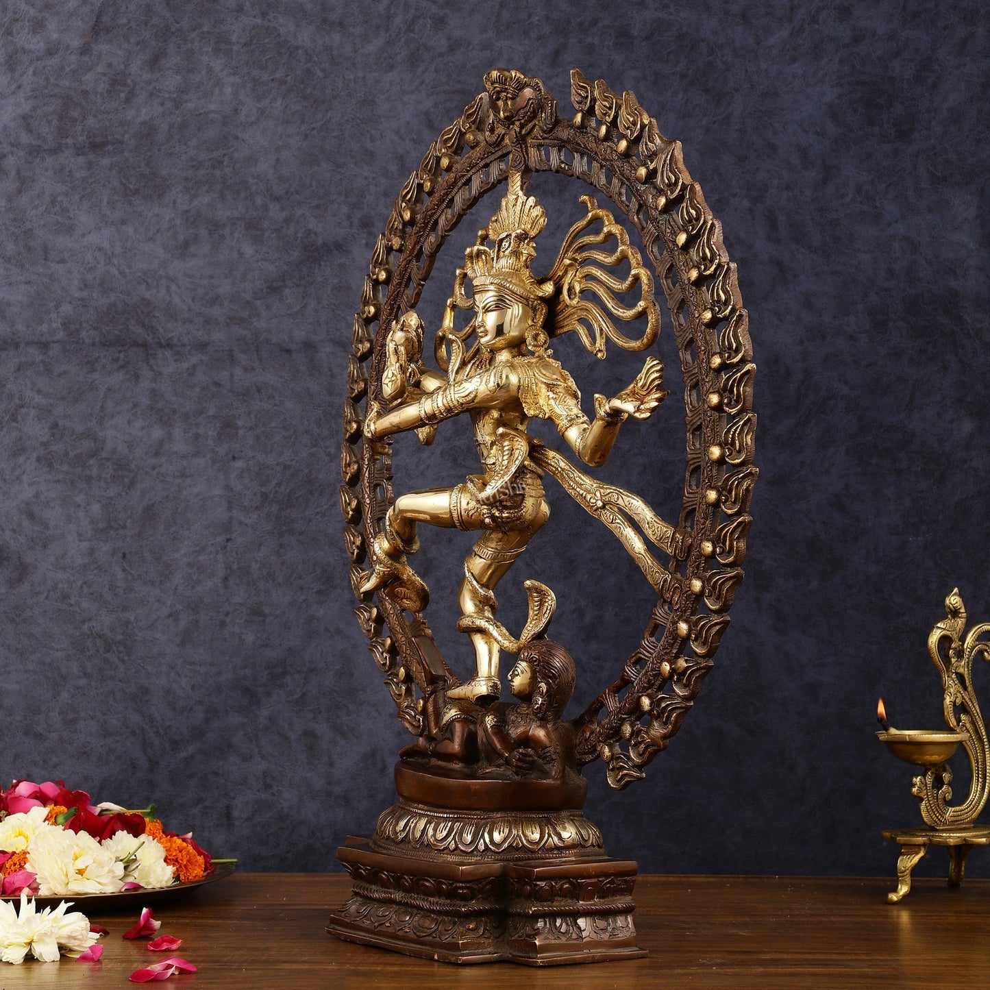 Brass Nataraja Statue - 20.5" Height