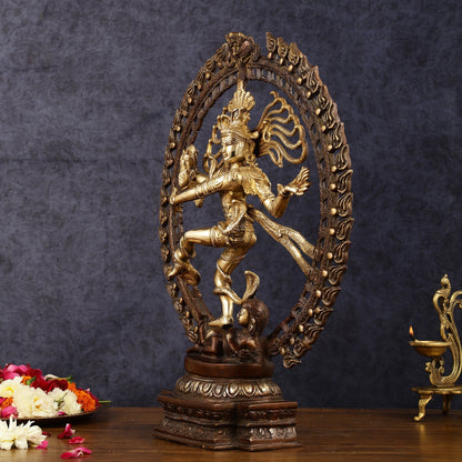 Brass Nataraja Statue - 20.5" Height
