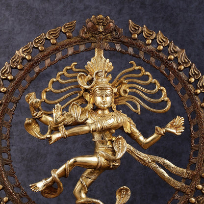 Brass Nataraja Statue - 20.5" Height