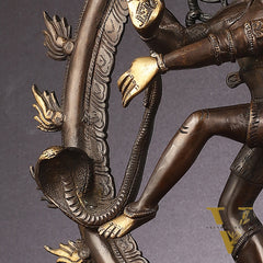 Brass Nataraja Statue 24" Dark Brown