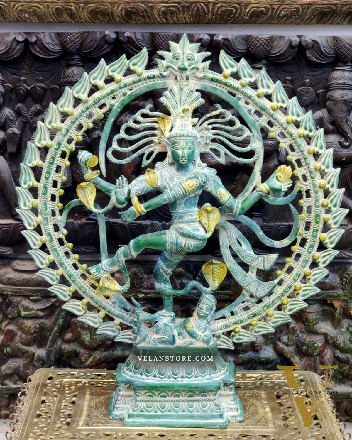 Brass Nataraja statue 25"