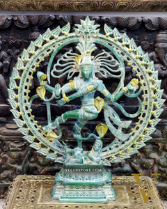 Brass Nataraja statue 25"