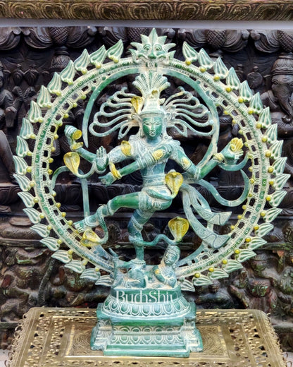Brass Nataraja statue 25"