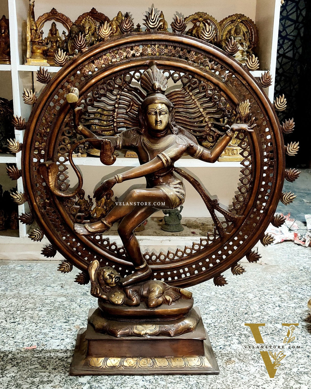 Brass Nataraja Statue - 33 inch