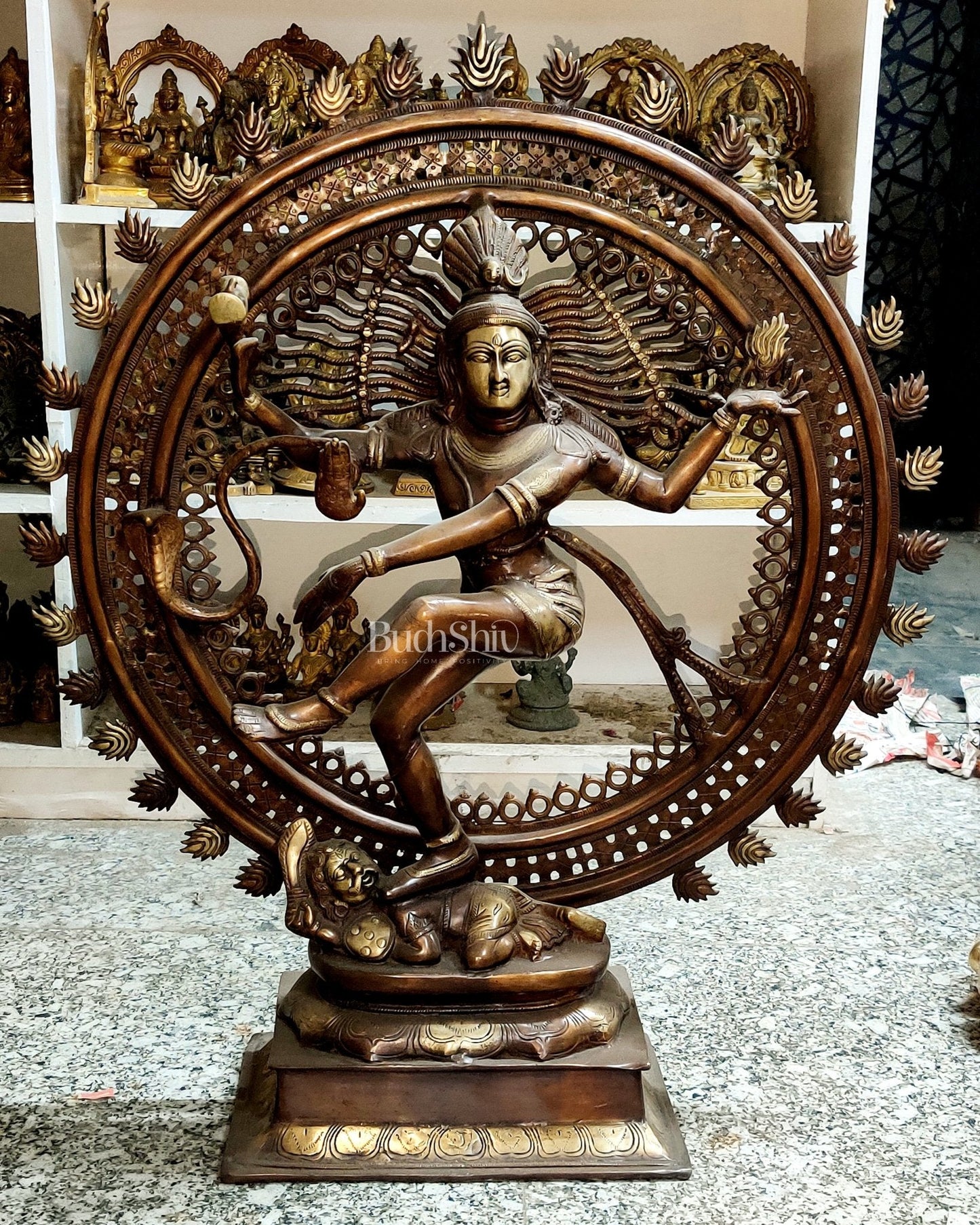 Brass Nataraja Statue - 33 inch