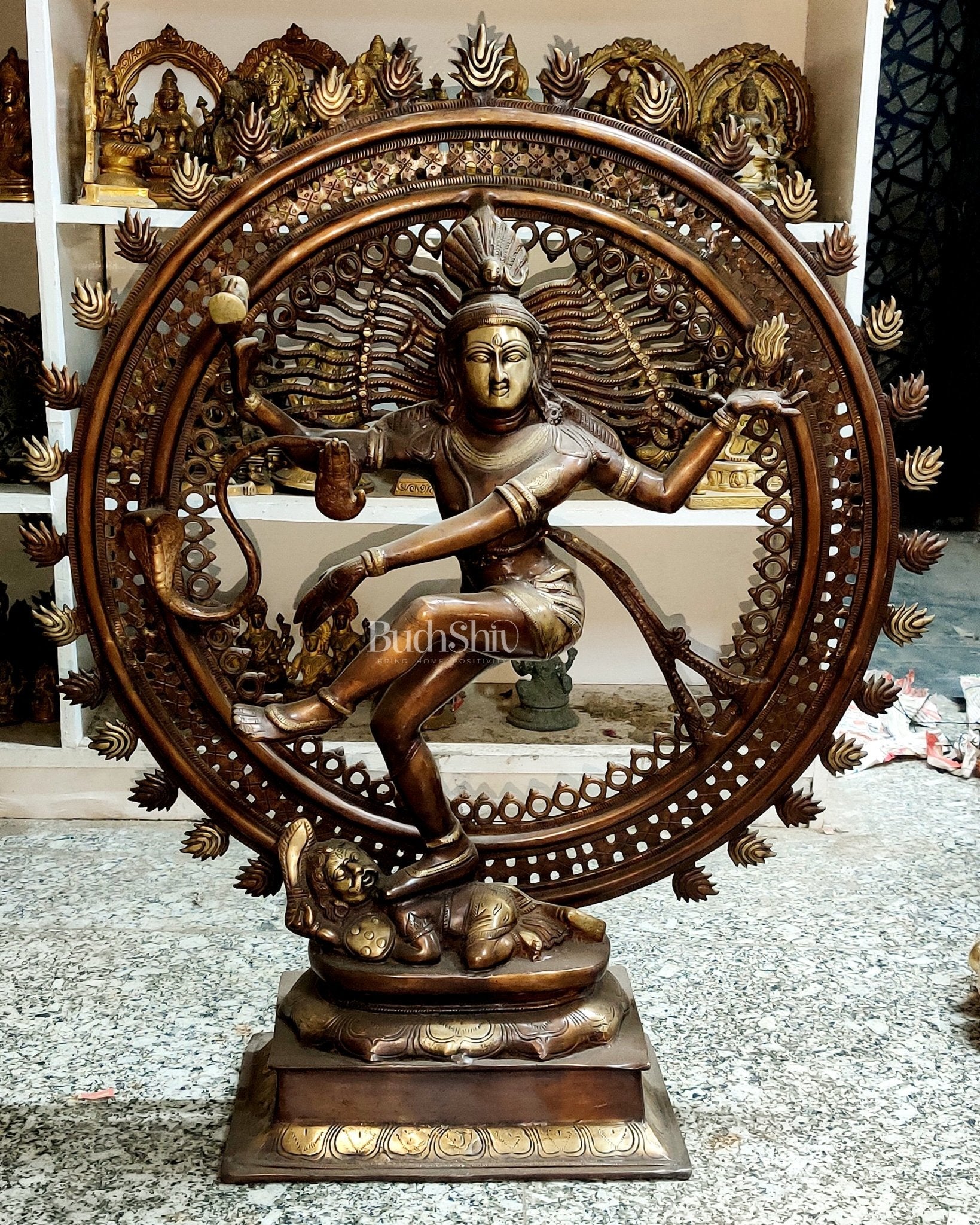 Brass Nataraja Statue - 33 inch