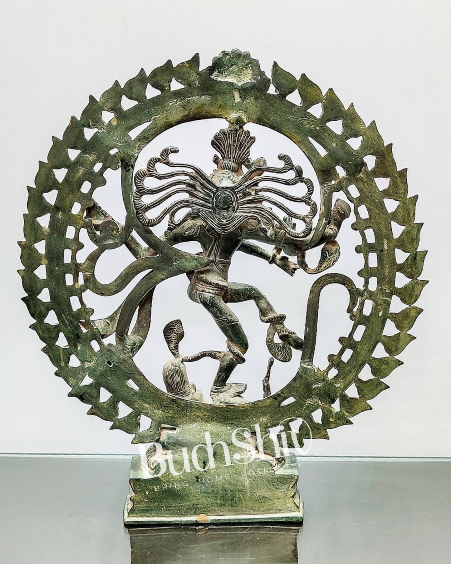 Brass Nataraja Statue antique Sandstone 20 inch