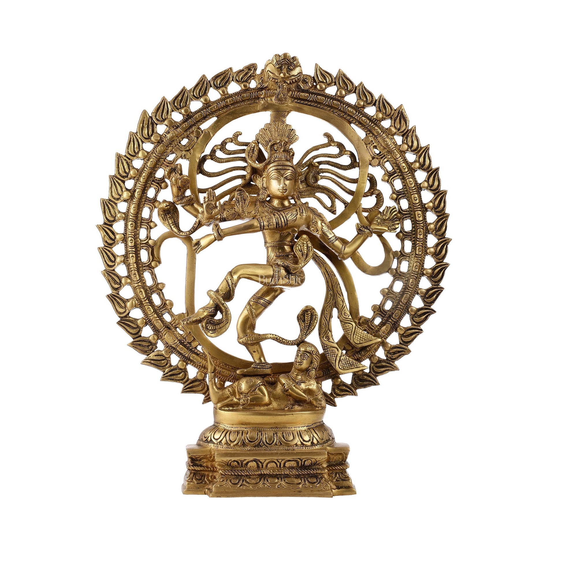 Brass Nataraja Statue matte gold 20 inch