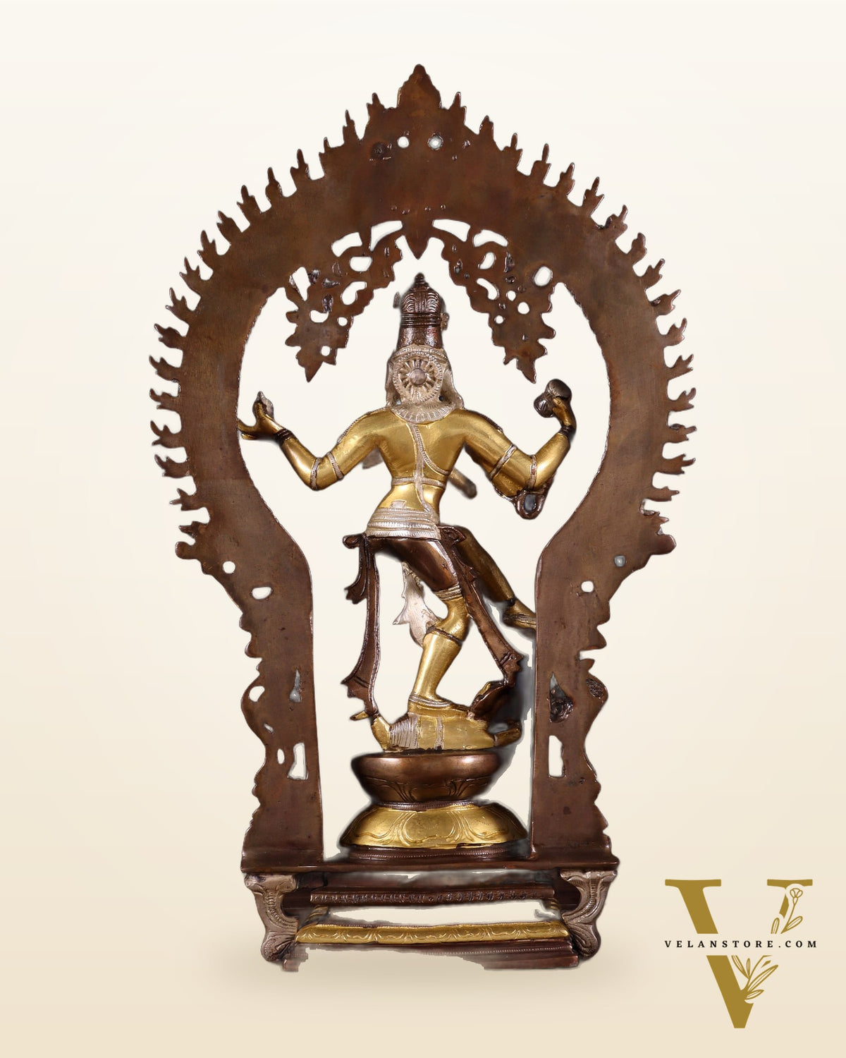 Brass Nataraja statue triple tone - 18" Height