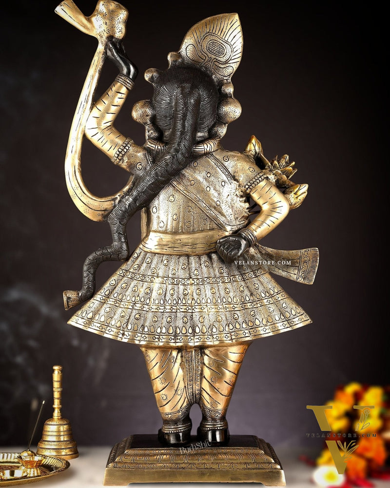 Brass Nathdwara Shrinath Ji Murti Large | 32 "