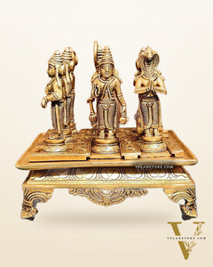 Brass Navgraha idols abhishekam base 8.5"