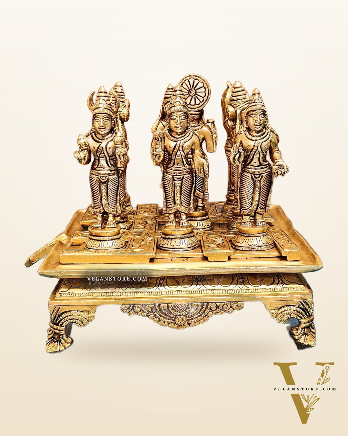 Brass Navgraha idols abhishekam base 8.5"
