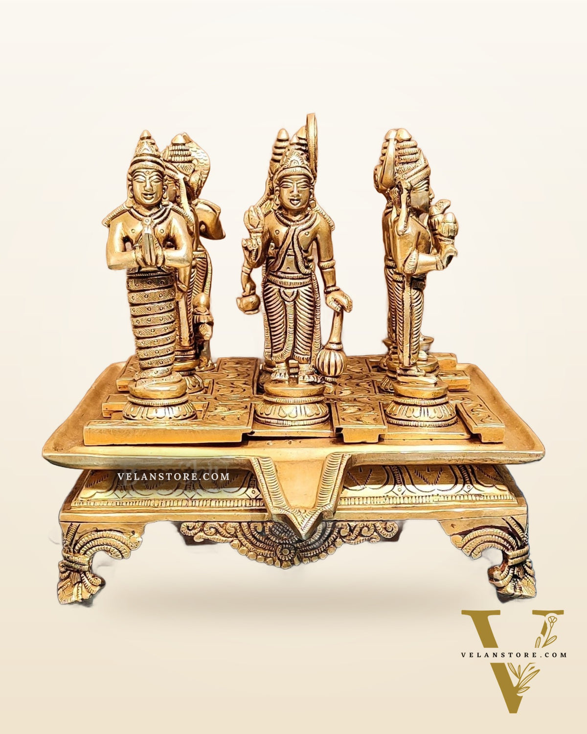 Brass Navgraha idols abhishekam base 8.5"