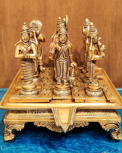 Brass Navgraha idols abhishekam base 8.5"