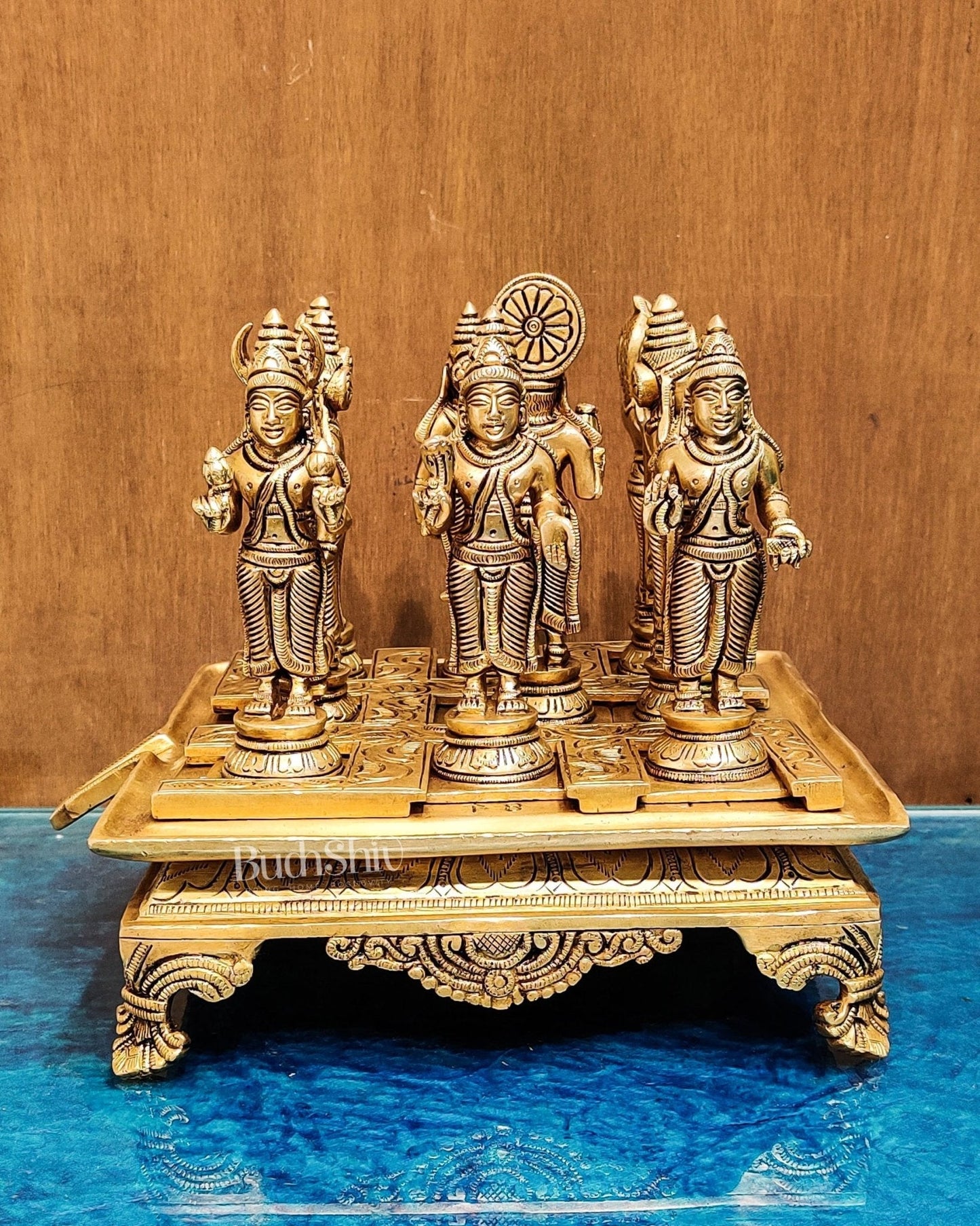 Brass Navgraha idols abhishekam base 8.5"