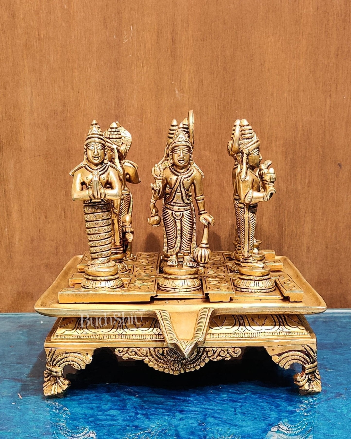 Brass Navgraha idols abhishekam base 8.5"