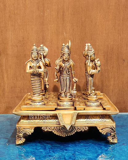 Brass Navgraha idols abhishekam base 8.5"