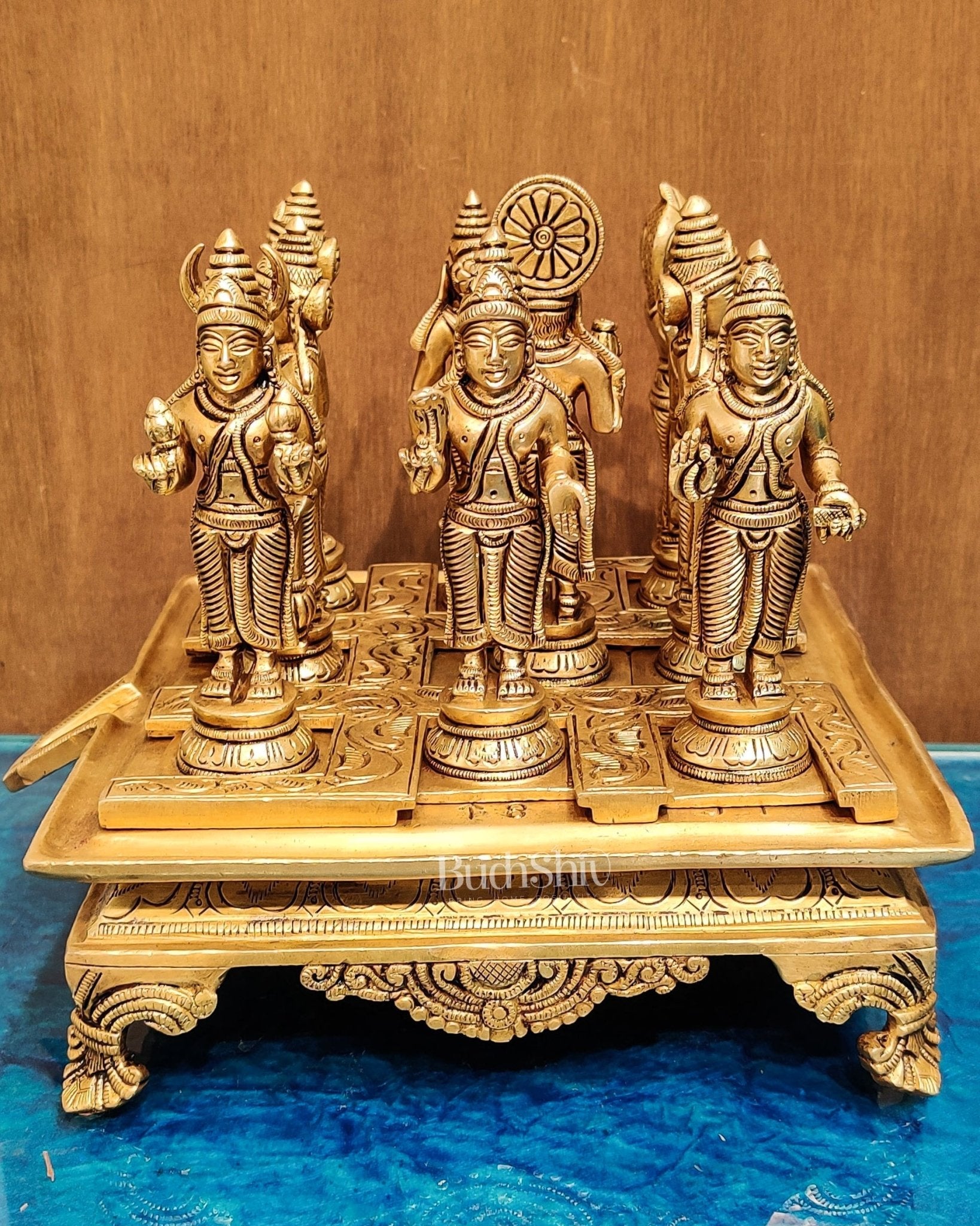 Brass Navgraha idols abhishekam base 8.5"