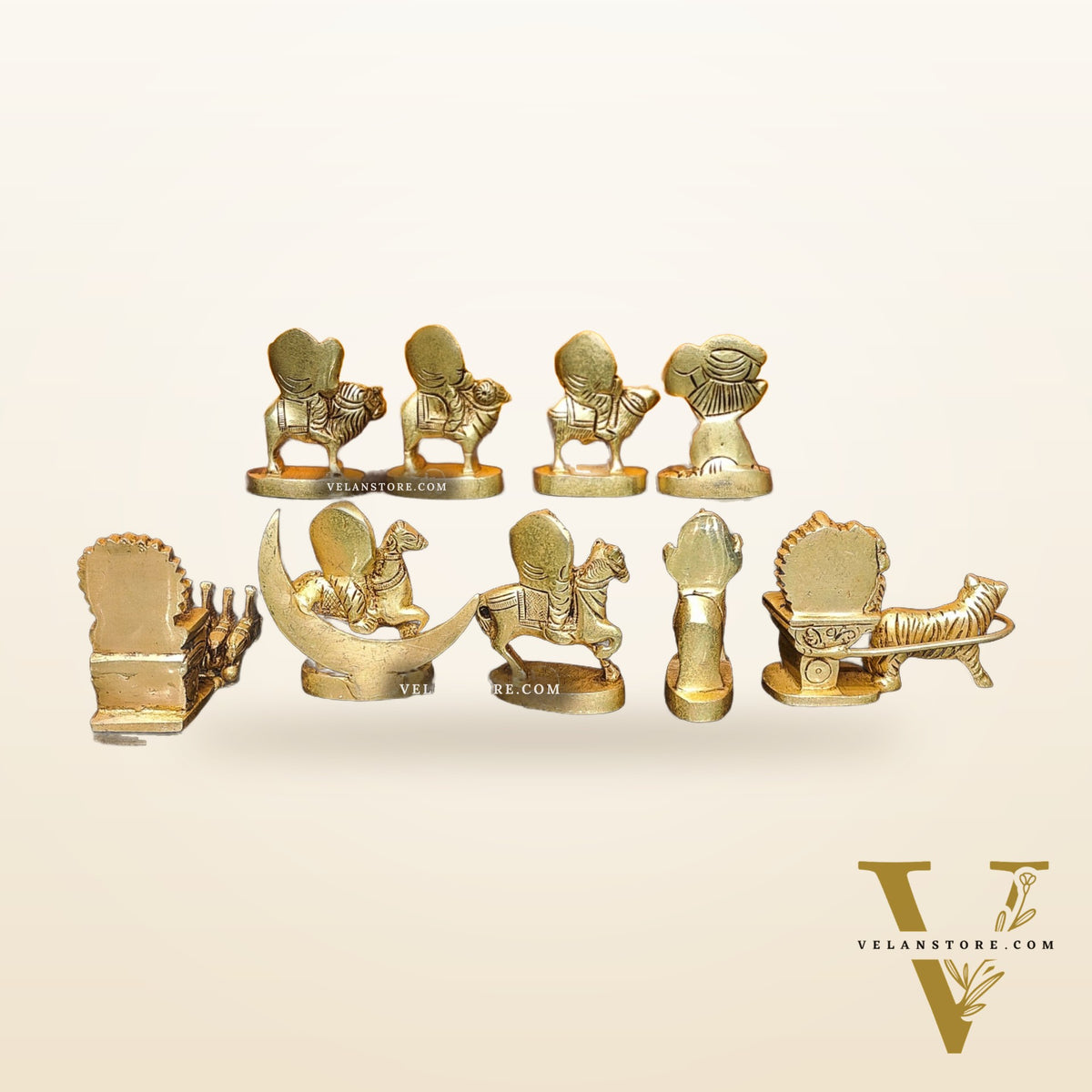 Brass Navgraha set 3 inch