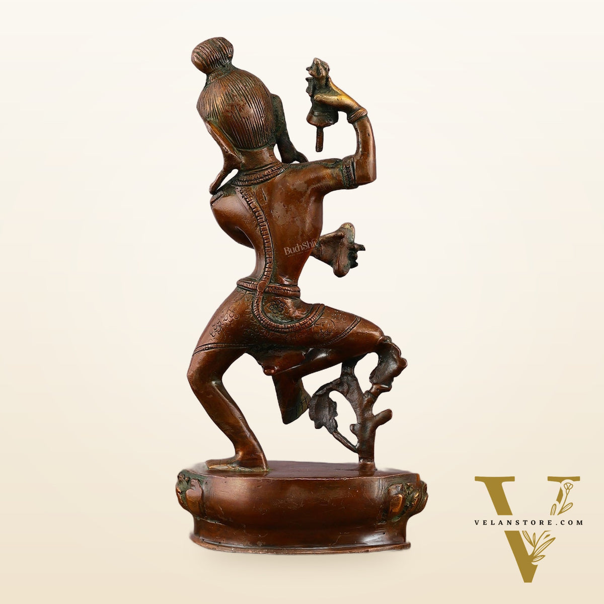 Brass Nepalese Style Dancing Shiva Statue - 9.5 Inch