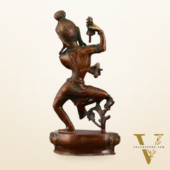 Brass Nepalese Style Dancing Shiva Statue - 9.5 Inch