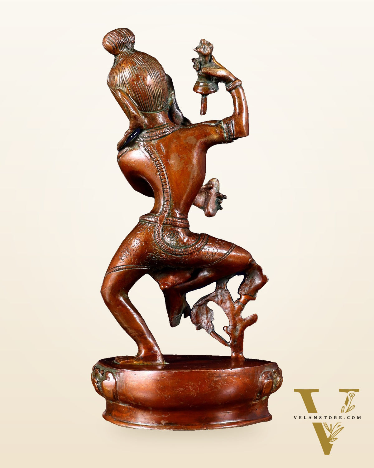 Brass Nepalese Style Dancing Shiva Statue - 9.5 Inch