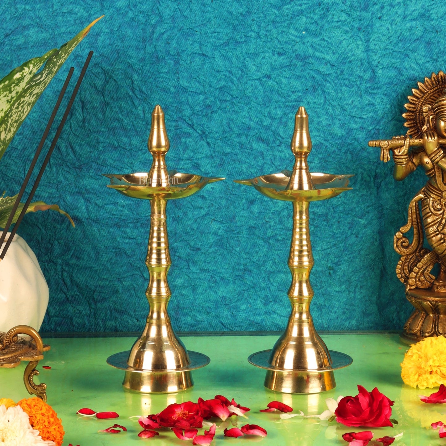 Brass Nilavelaku vilakku Diya 9"