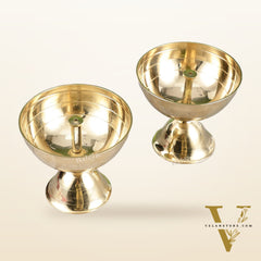 Brass oil diya Lamp 4"