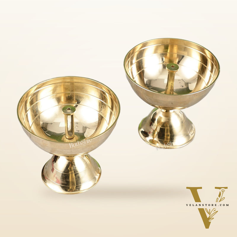 Brass oil diya Lamp 4"
