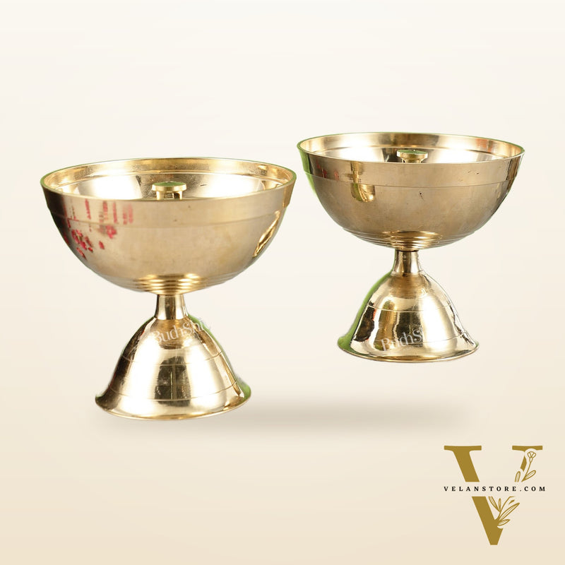 Brass oil diya Lamp 4"