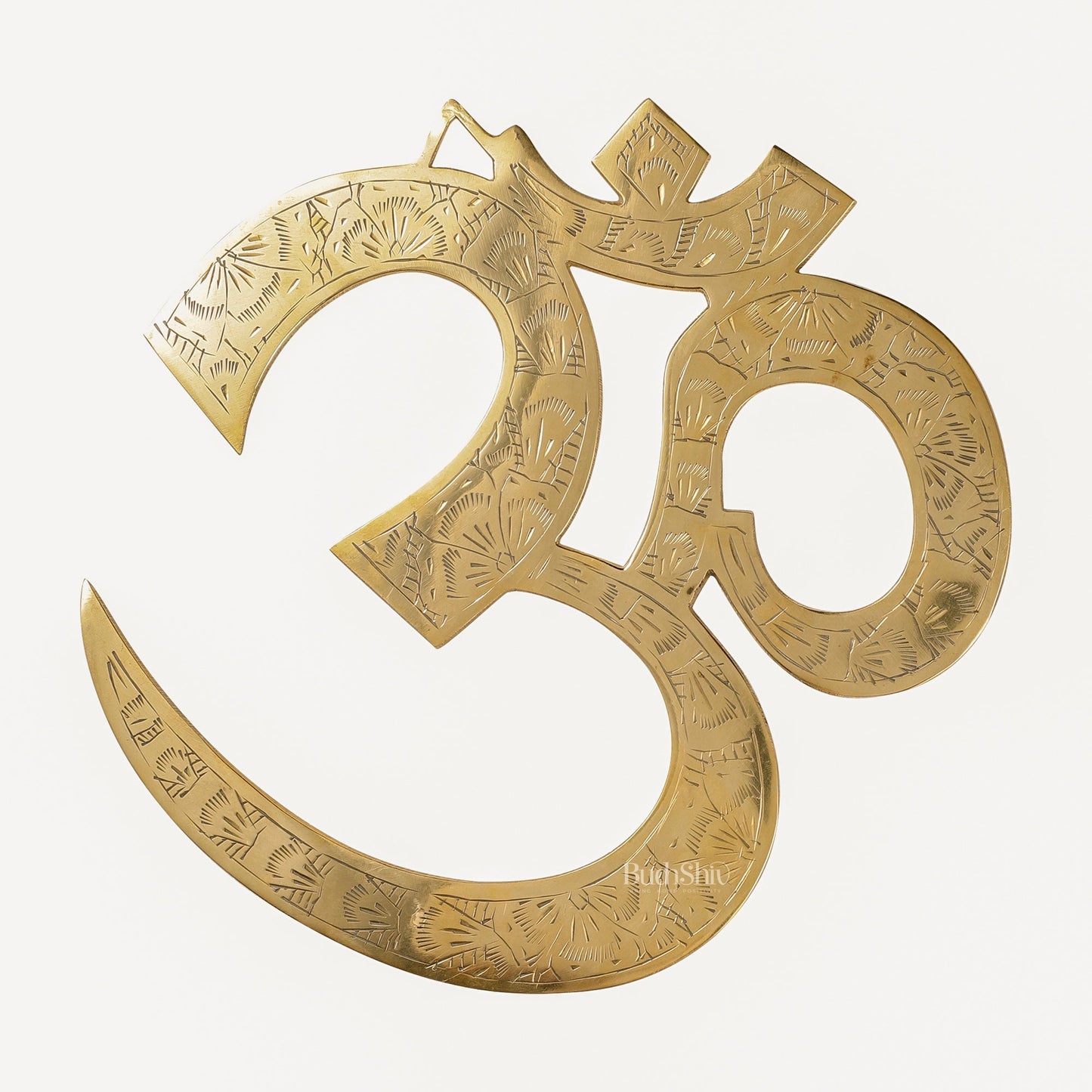 Brass Om Wall hanging 10"