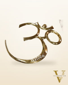 Brass OM wall hanging inches