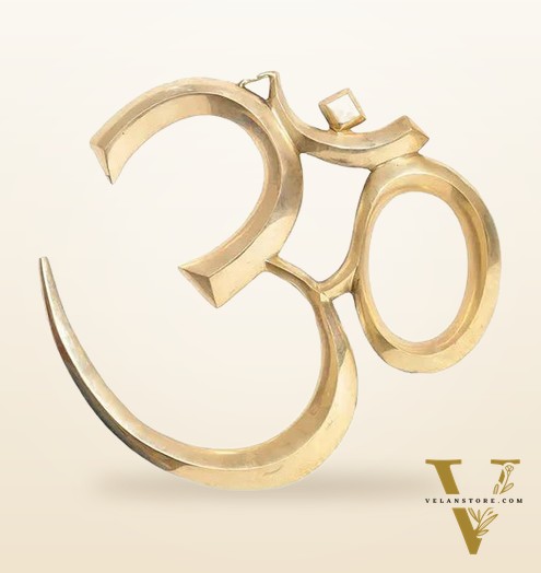 Brass OM wall hanging inches