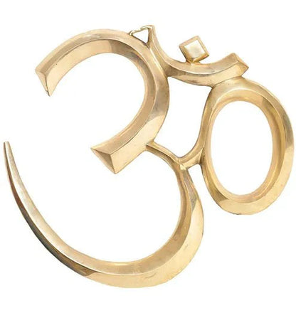 Brass OM wall hanging inches