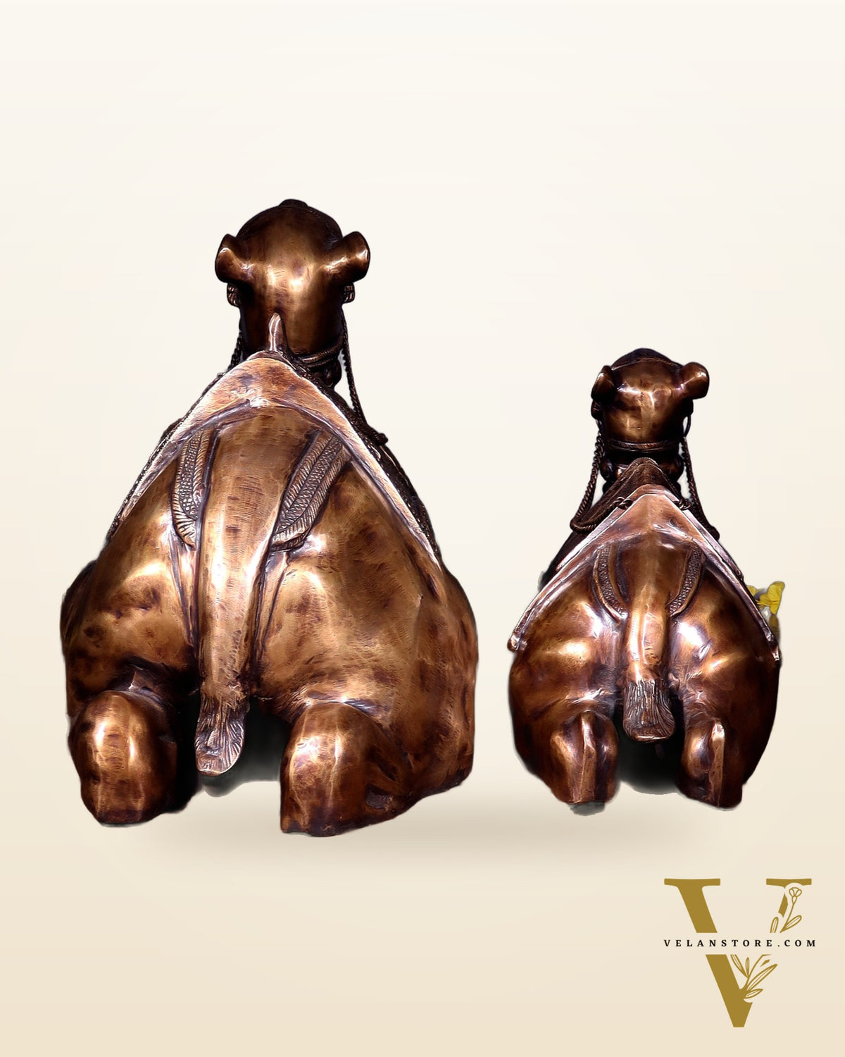 Brass Pair of large Sitting Camel Statues 36" Vastu approved